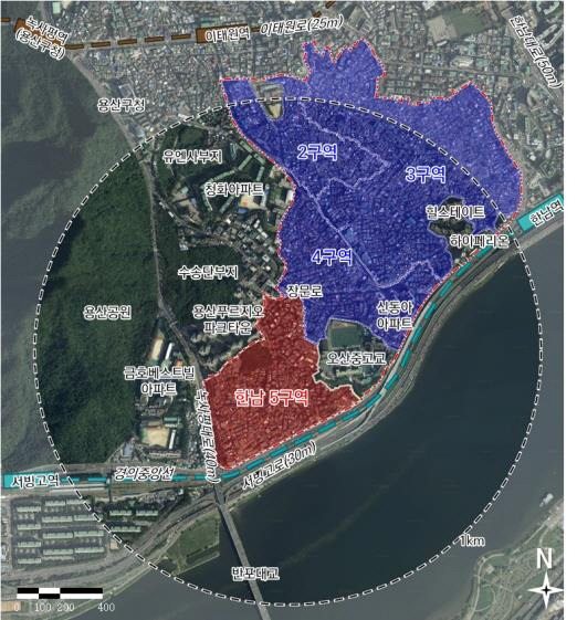 한남5재정비촉진구역. 서울시 제공.